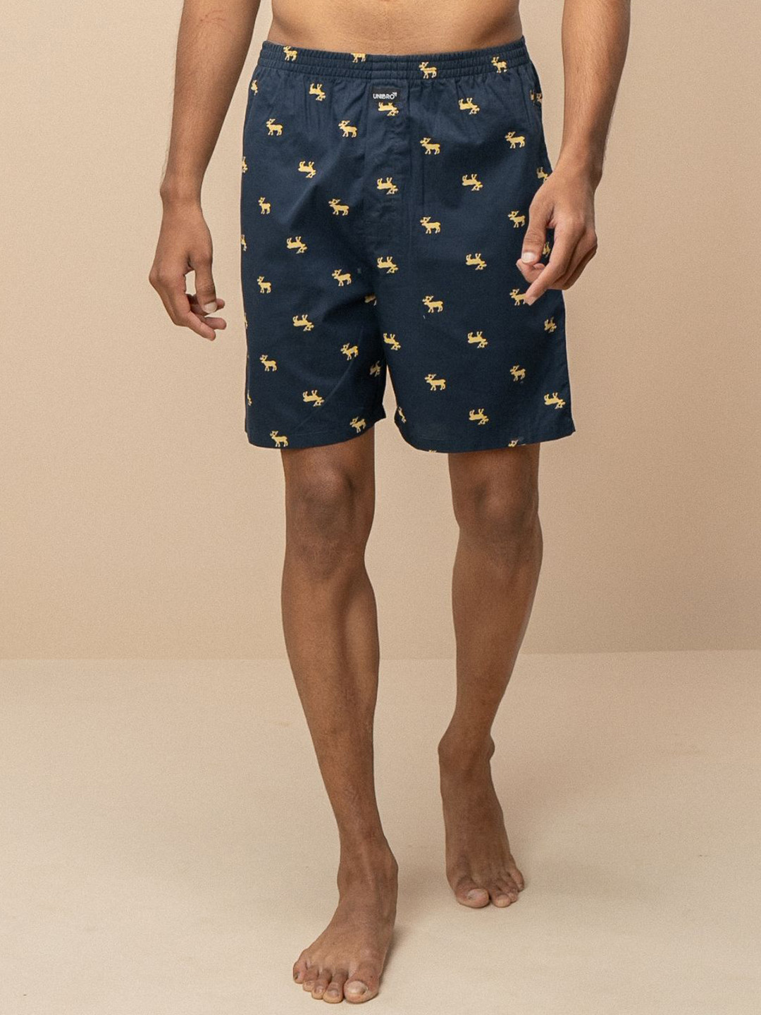 Unibro Printed Pure Combed Cotton Mis-Rise Boxers WOVENBOXER-WB52
