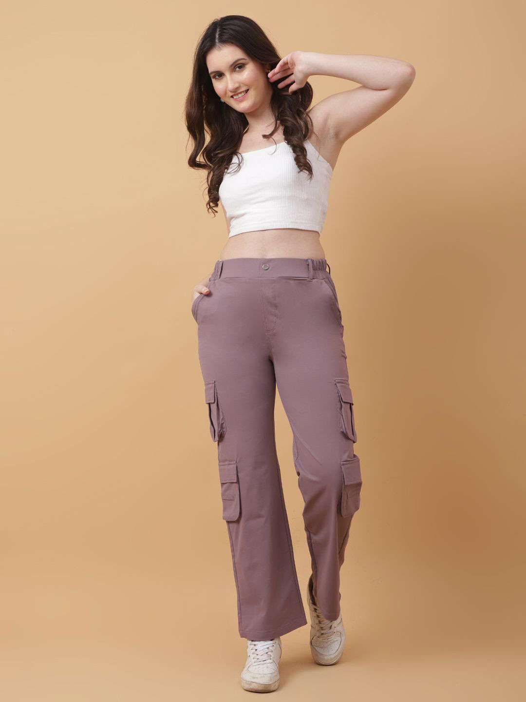 God's Club Women Straight-Fit Mid-Rise Cargos