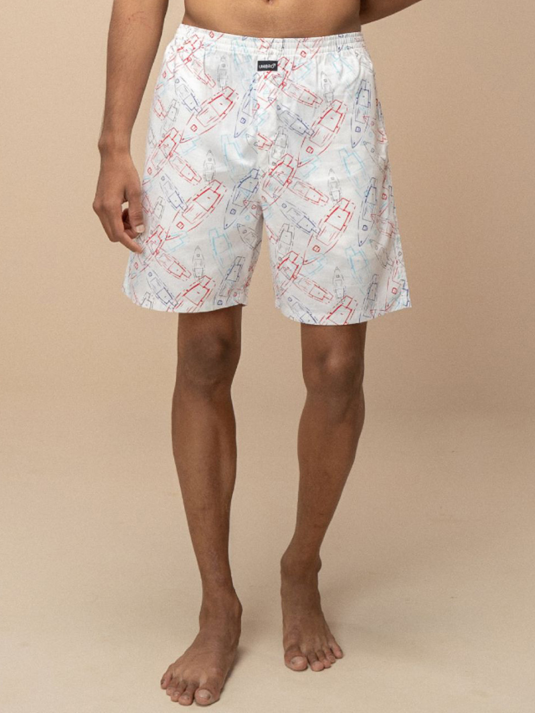 Unibro Printed Pure Combed Cotton Mis-Rise Boxers WOVENBOXER-WB46