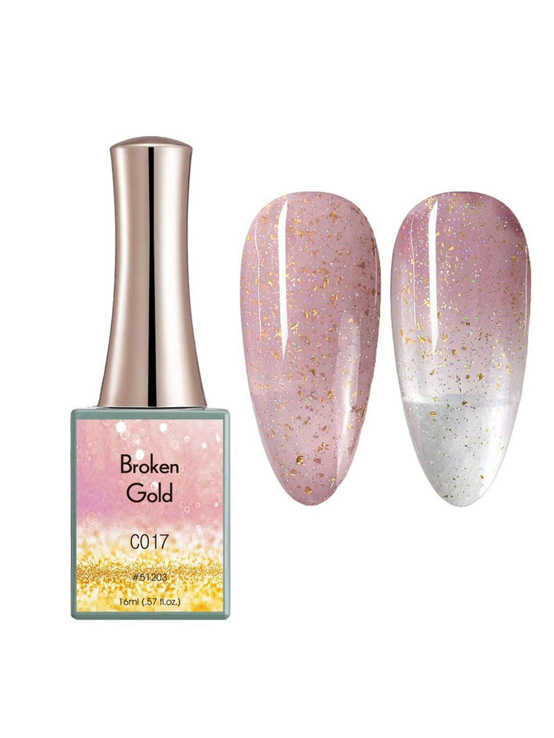 BELLE GAGA Broken Gold Series UV LED Gel Nail Polish - 16 ml - Shade - C017