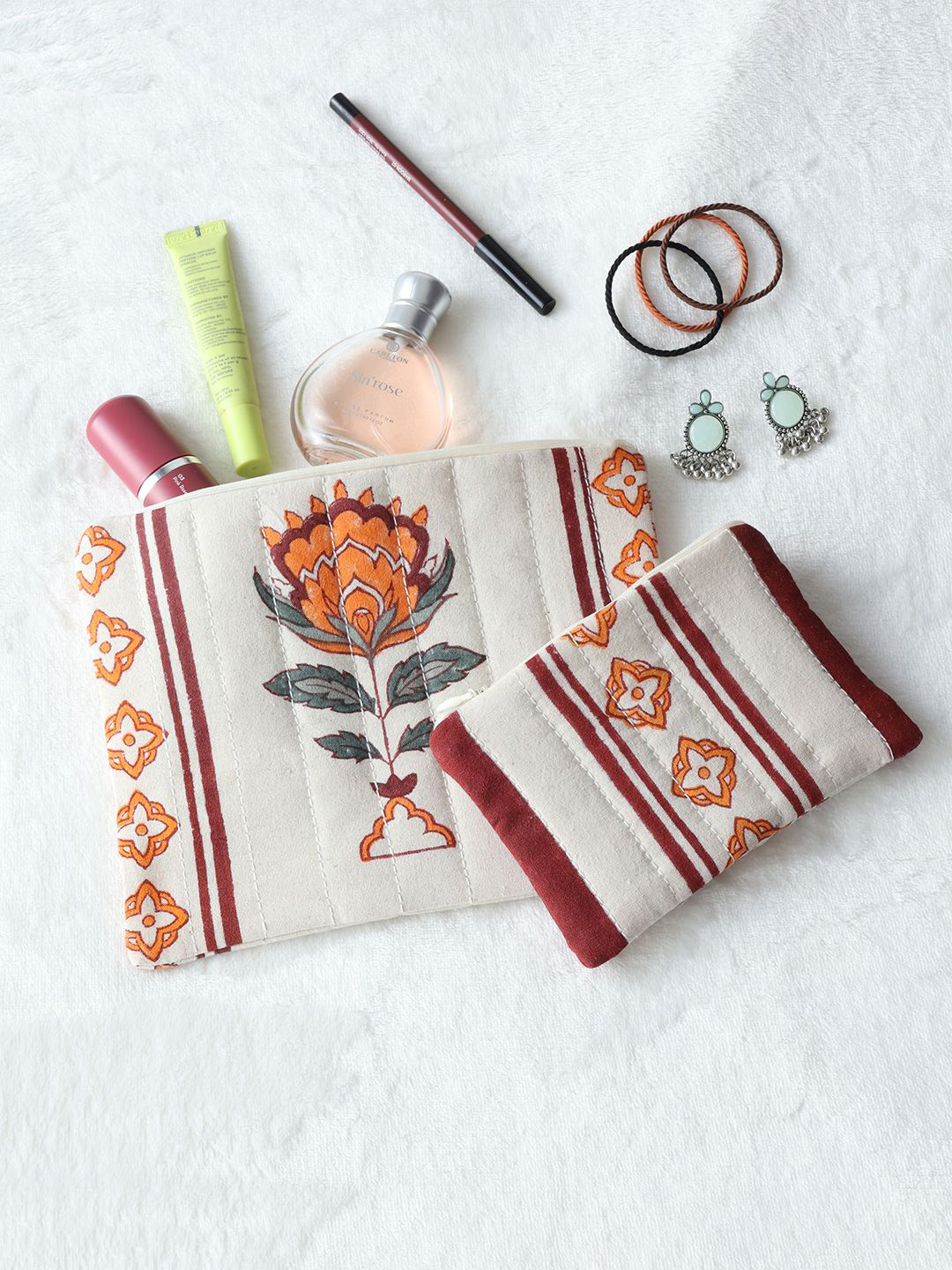 Eyaas Set of 2 Other Prints Eco Friendly Pouch Travel Accessory