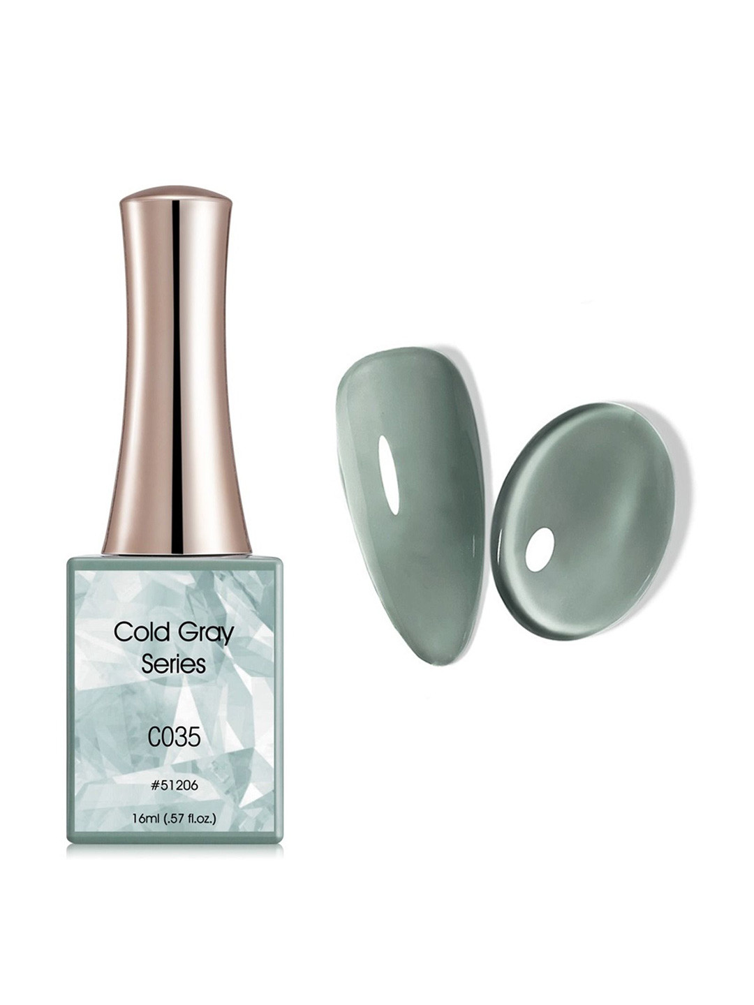 BELLE GAGA Cold Gray Series UV LED Gel Nail Polish - 16 ml - Shade - BG-C035