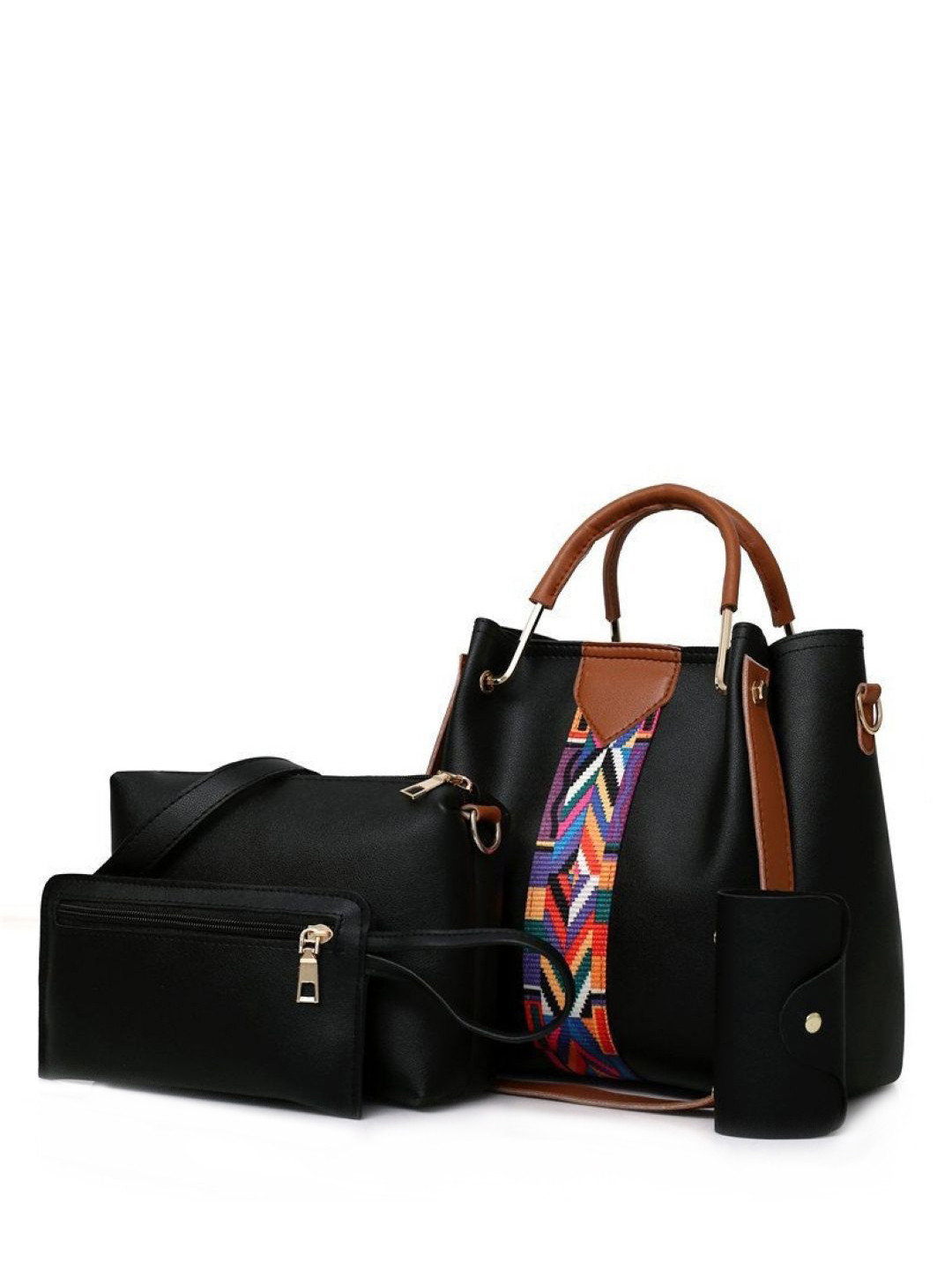 StyleCast Women Graphic Structured Handheld Bag with Pouch