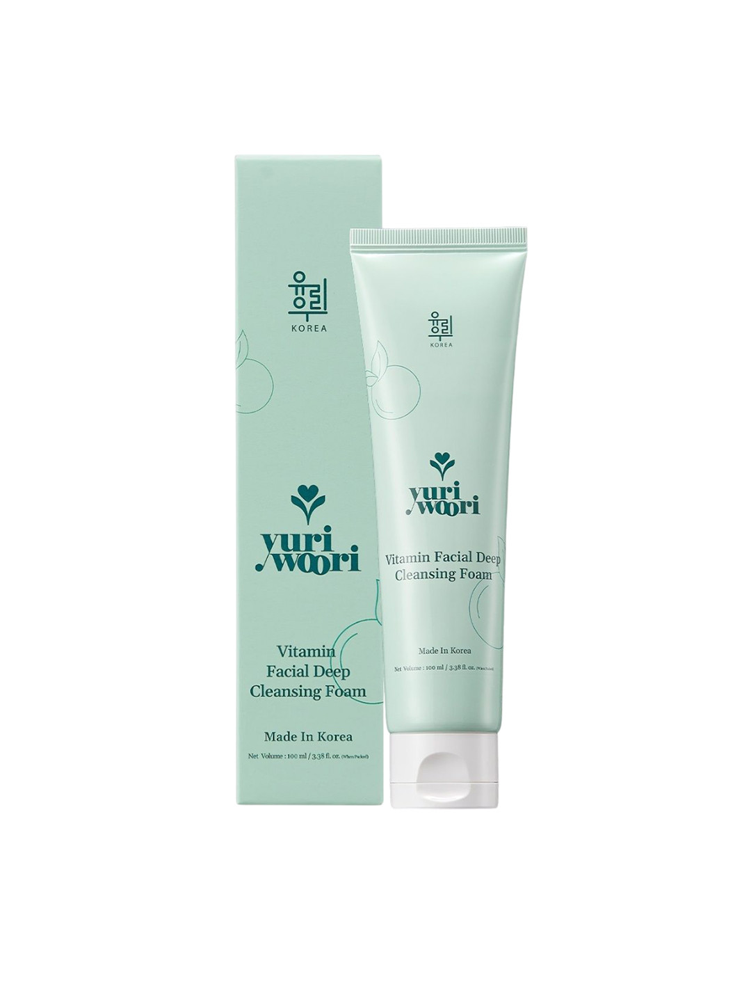 yuri woori Brightening & Collagen Boosting Vitamin Facial Deep Cleansing Foam 100 ml