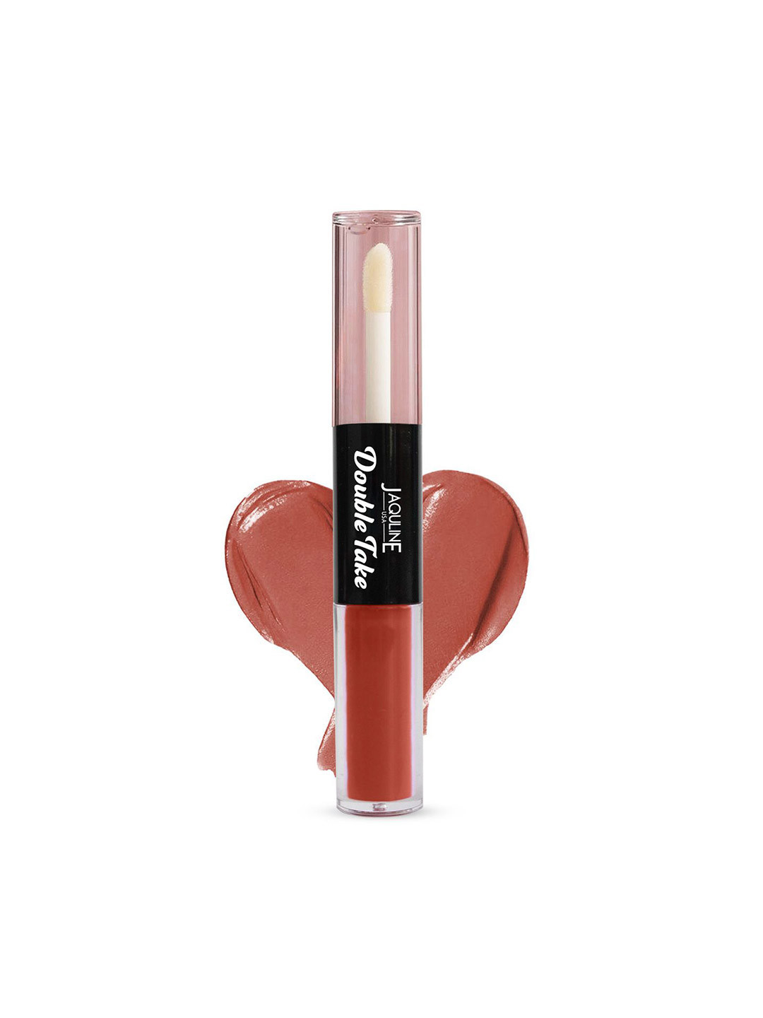 Jaquline USA Double Take Matte & Gloss Lipstick- 6.5 ml- Rose Delight 04