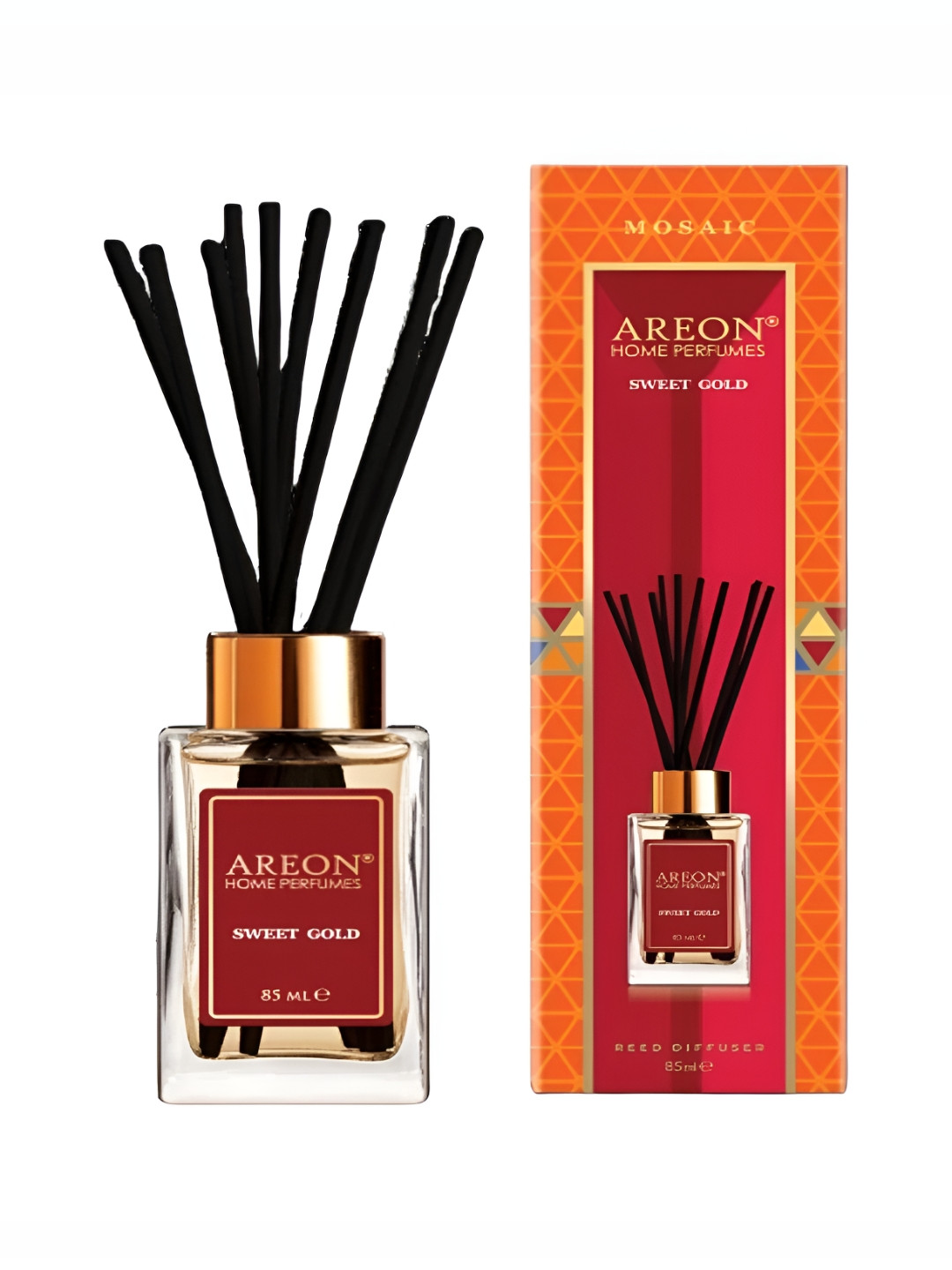 AREON Red & Black Mosaic Sweet Gold Home Perfume Sticks 85ml