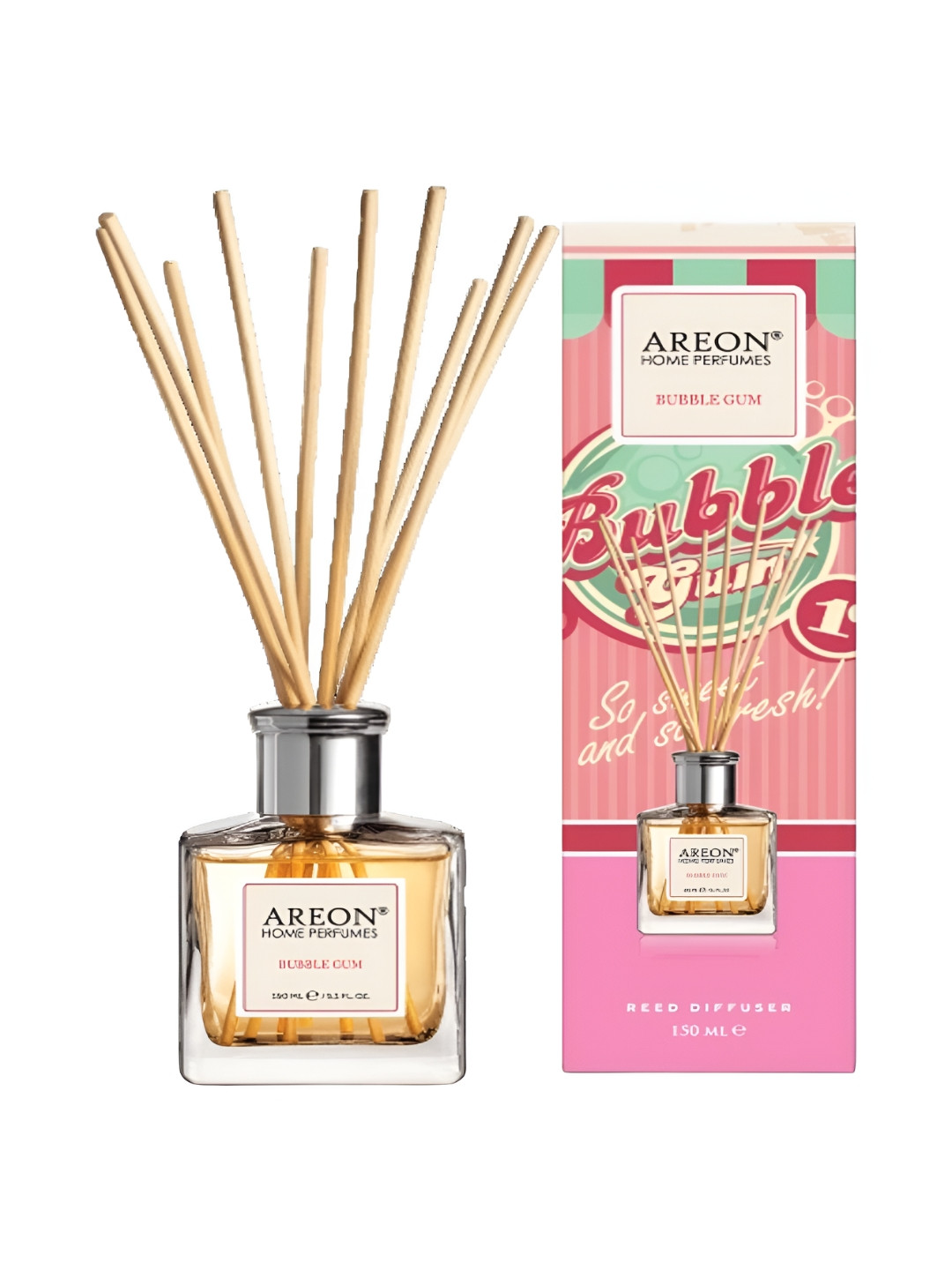AREON Pink & Beige Bubble Gum Home Perfume Sticks 150ml