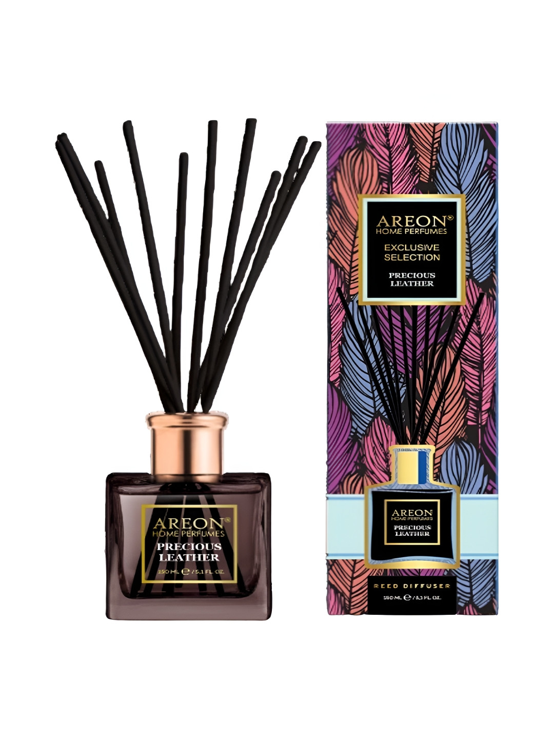 AREON Black & Pink Precious Leather Home Perfume Sticks 150ml