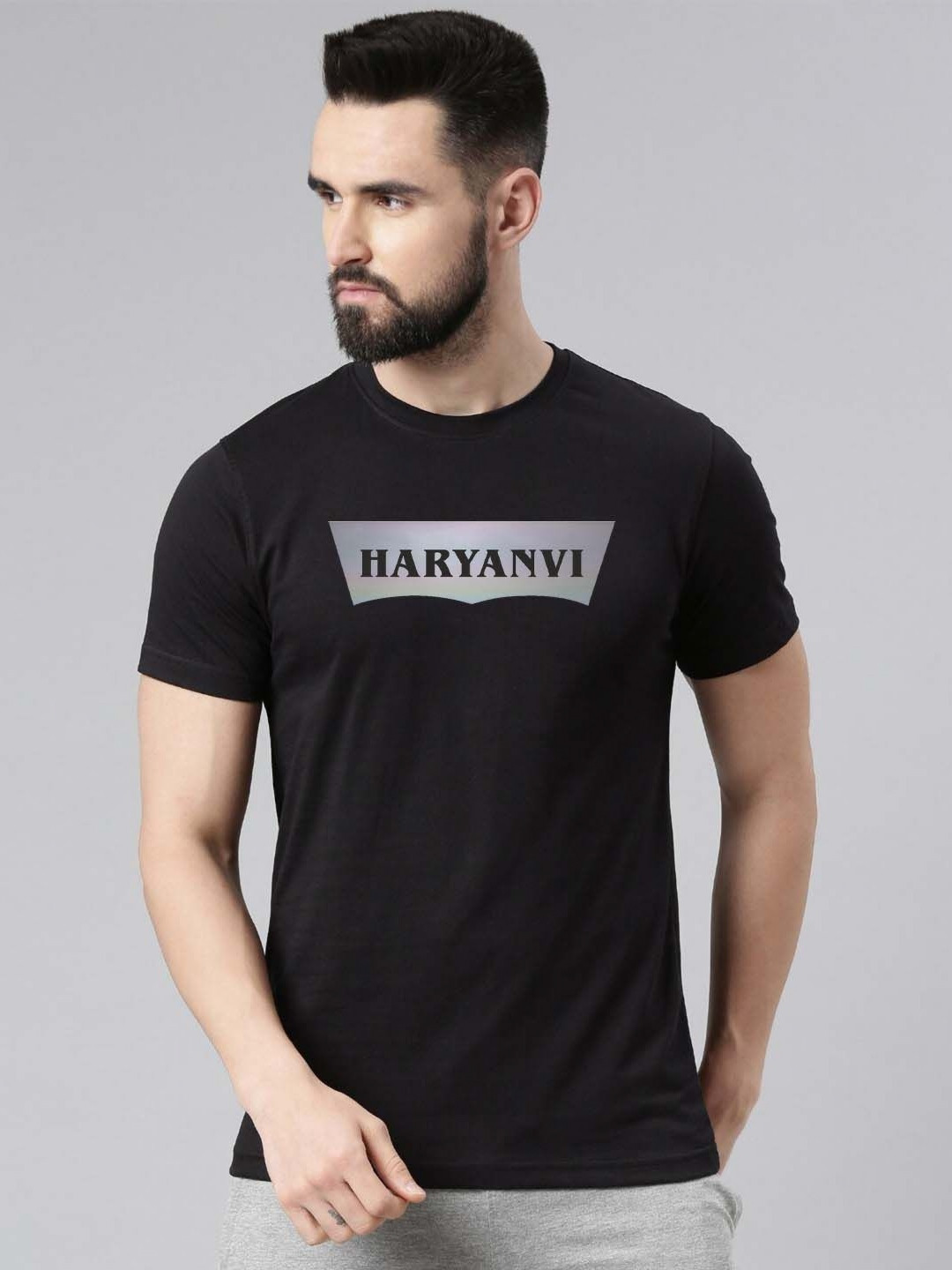 Organic Chics Typography Printed Pure Cotton Regular Fit T-shirt