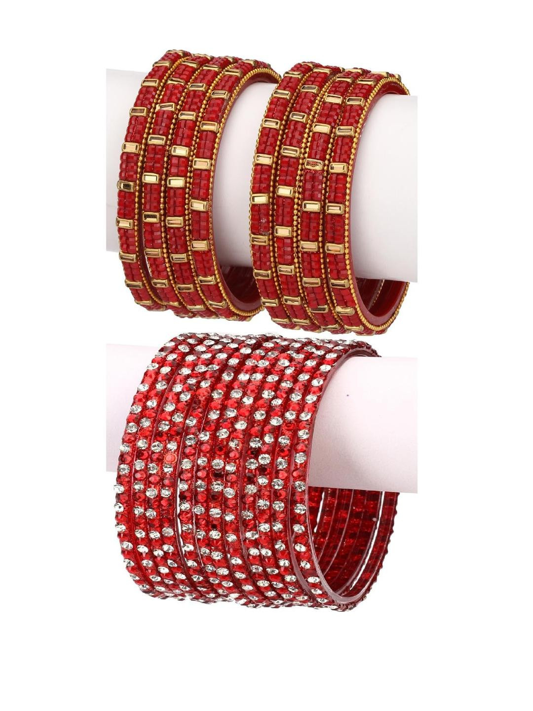 SOMIL Women Red and maroon Alloy Bangle