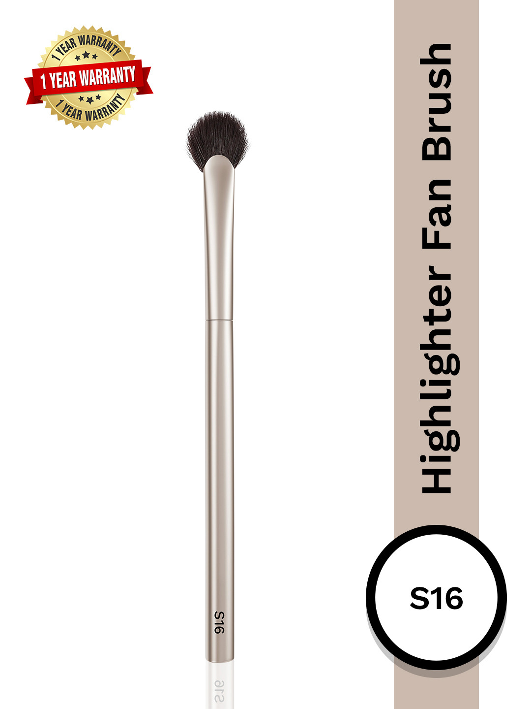 PAC S16 Highlighter Fan Brush - Rose Gold