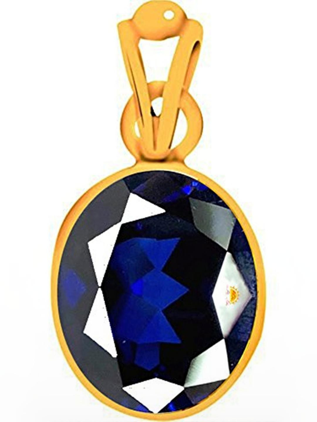 RAVIOUR LIFESTYLE Oval Sapphire stone Pendant