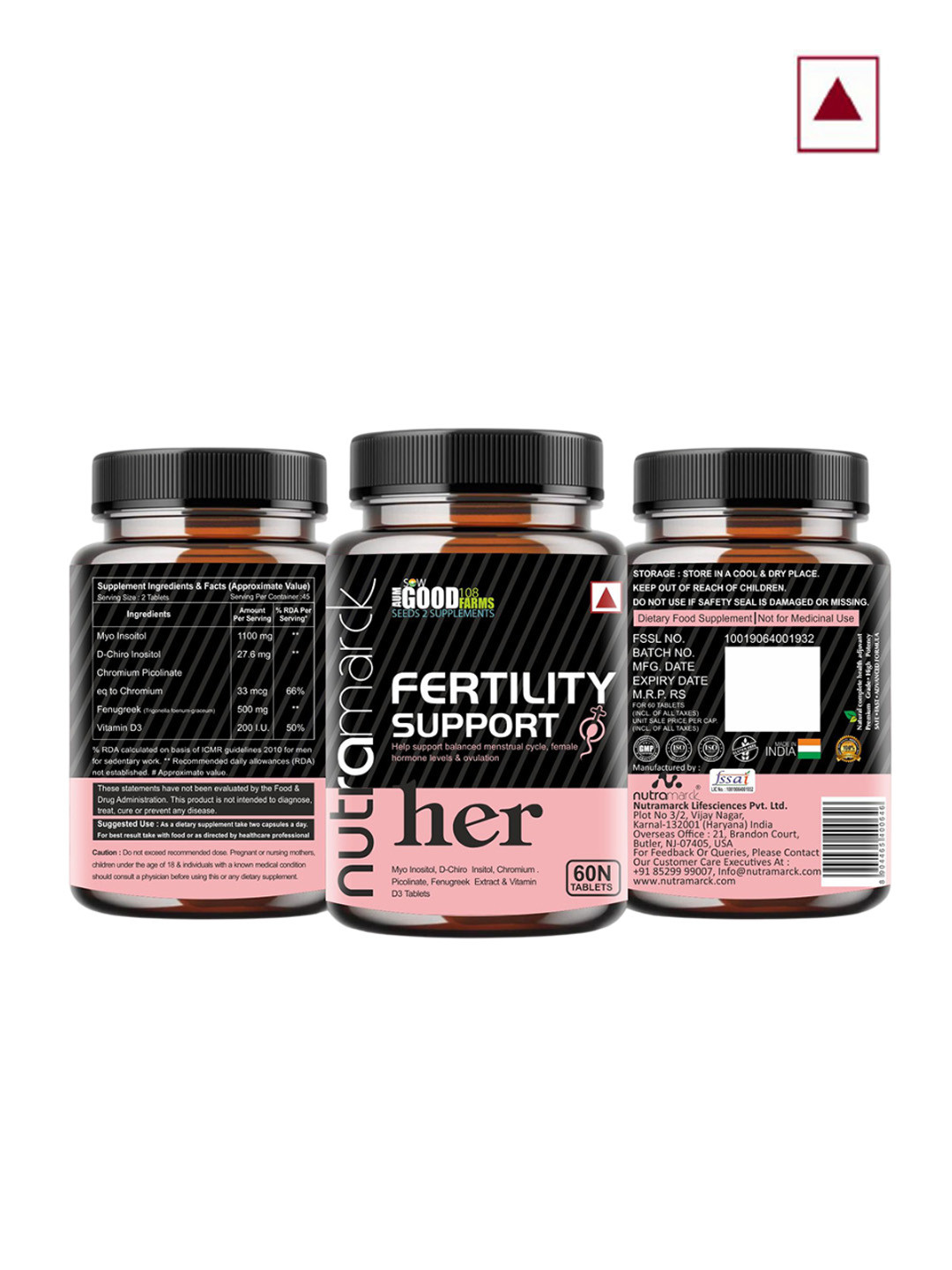 Nutramarck Fertility Support Her Tablets - 60 Tablets