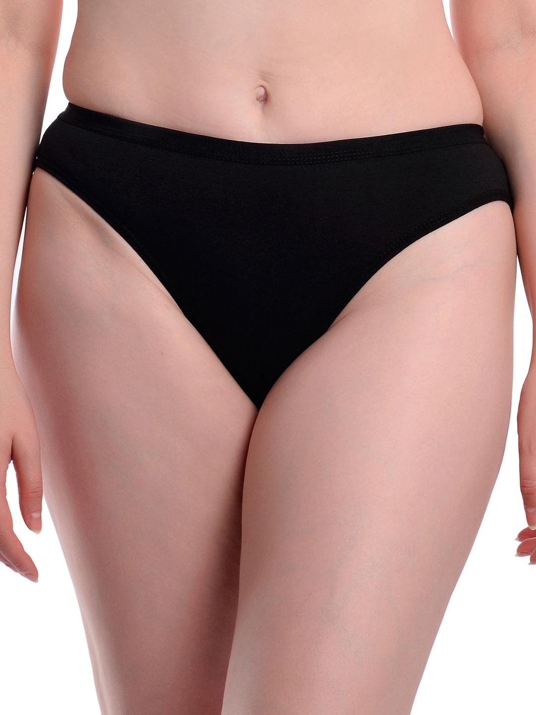 New stylish Black Cotton Hipster Multicolor Panties Pack of 1