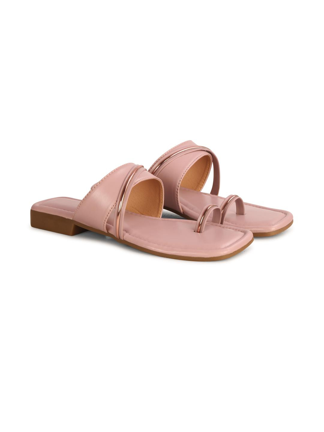 shoegazing Women Synthetic Leather One Toe Flats