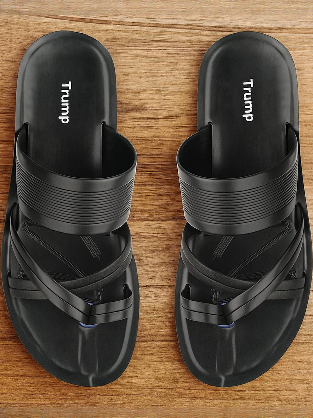 Trump Men Black Flip Flops