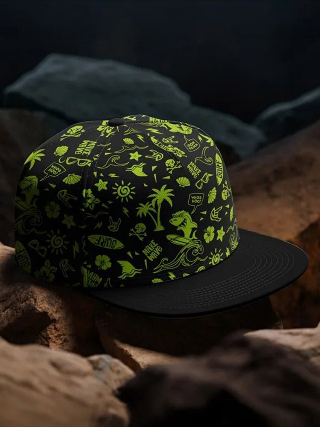 Juxar Men Printed Snapback Shark Cap