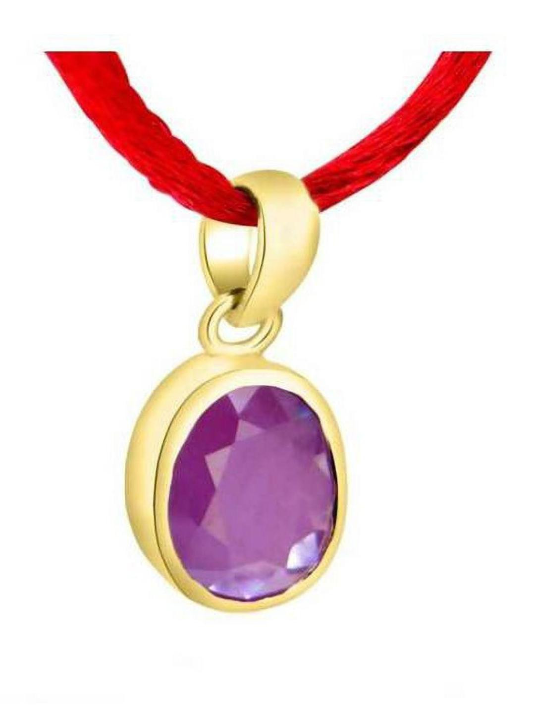 RAVIOUR LIFESTYLE PURPLE Gold-Plated Circular Pendants