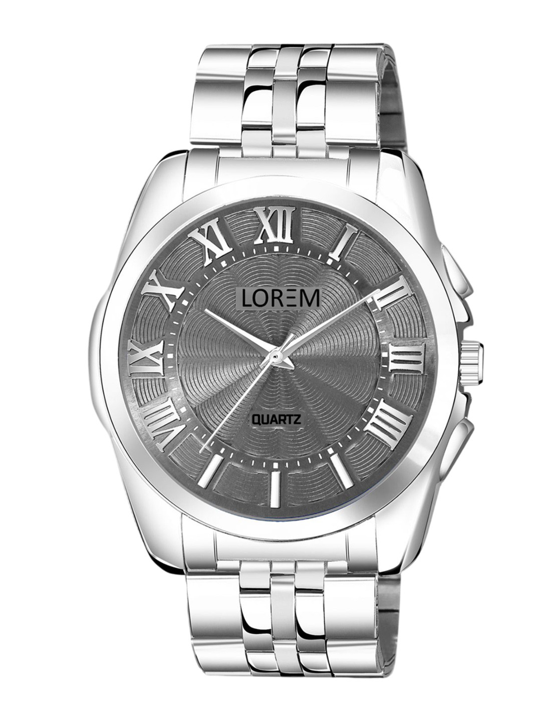 LOREM Men Round Dial & Bracelet Style Straps Analogue Watch LR128