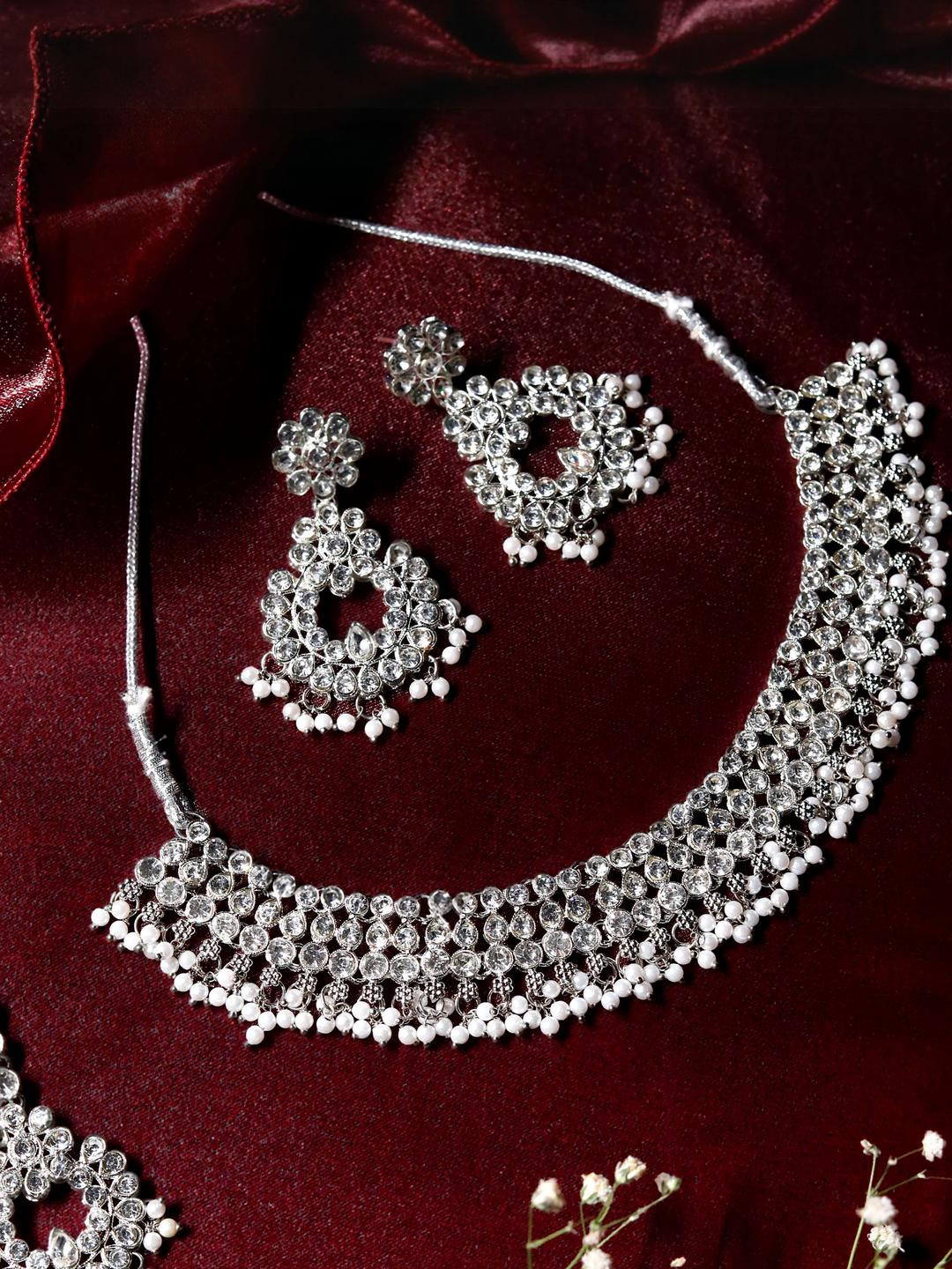 zarmar fashion Women SilverJewellery Set