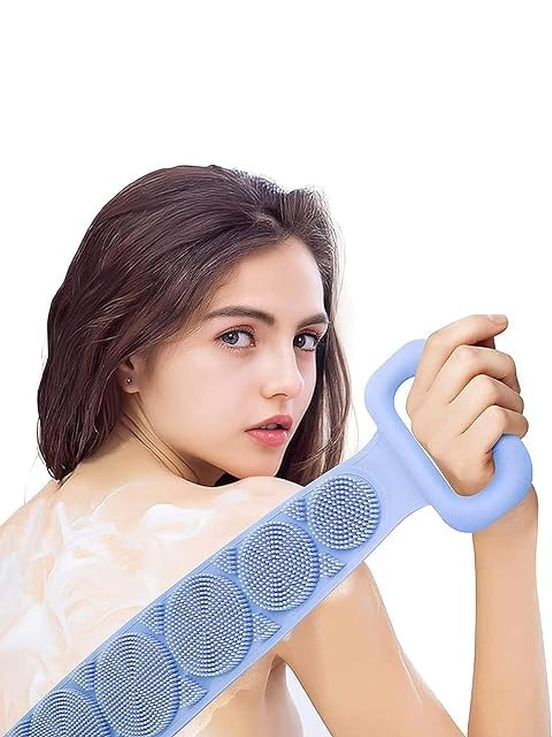 ARPANA BRIGHT Silicone Body Scrubber Double Side Exfoliating Belt Brushes