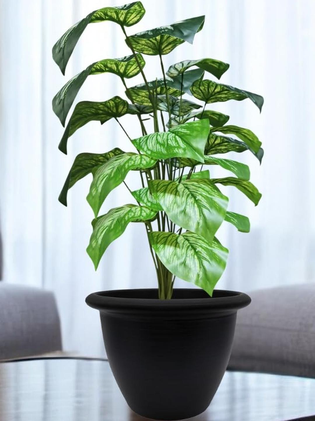 Go Hooked Nursery Pot with 12 Green Patterned Leaves