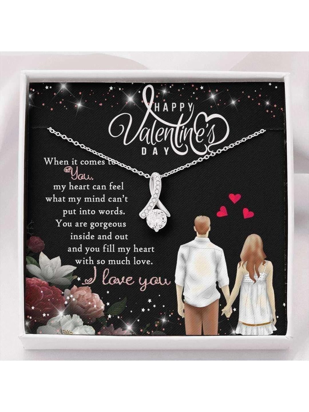 Sterling Silver Gift Wife Necklace, Necklace Pendant Valentines Gift For Her Wife Gift You Are Gorg