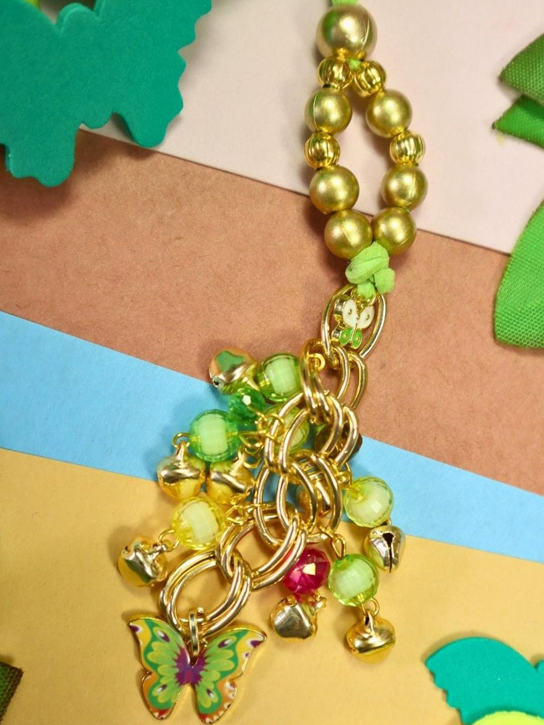 Kamule Green Butterfly Lumba Rakhi