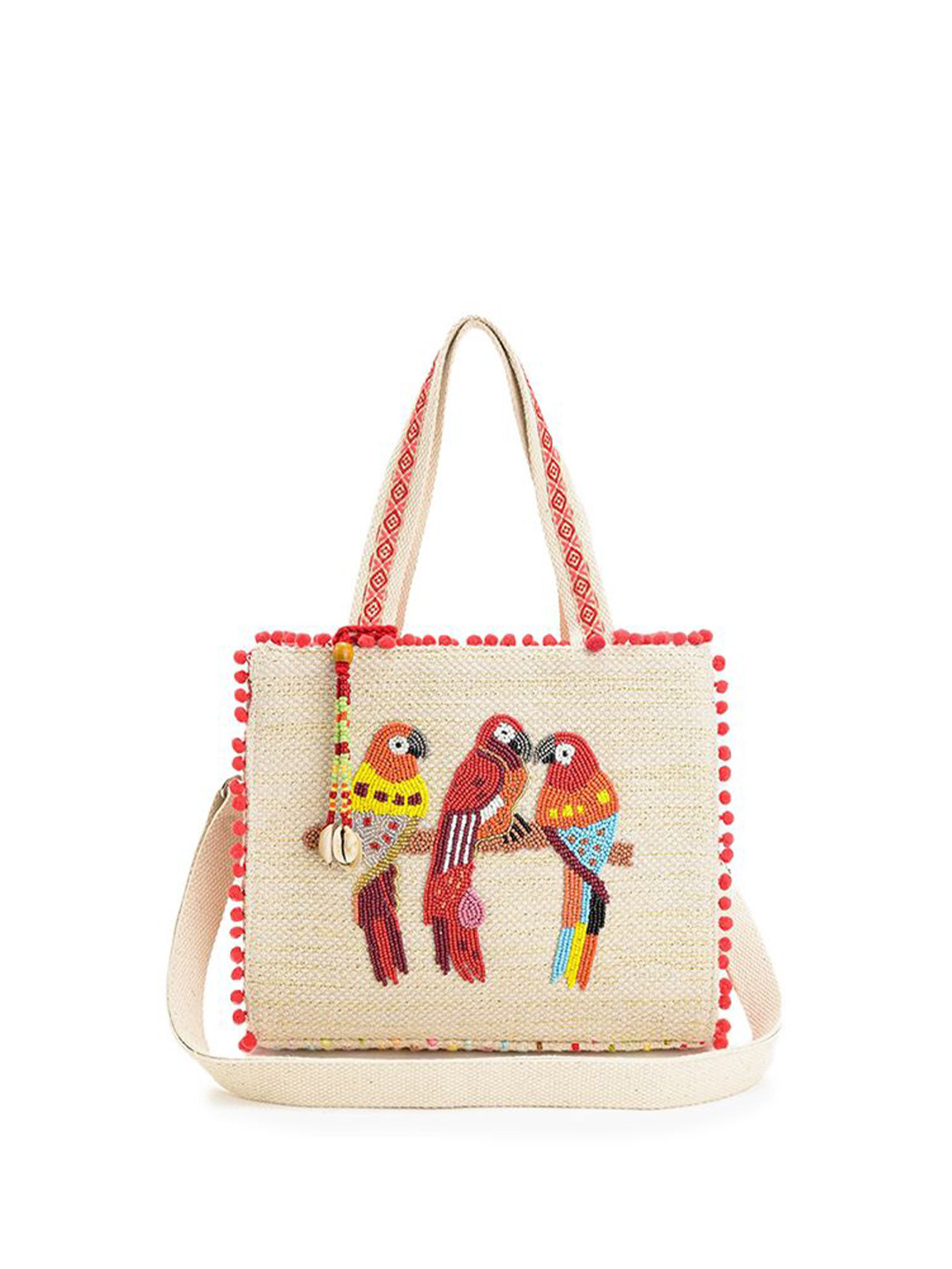 BohoGirl Embellished Medium Structured Tote Bag