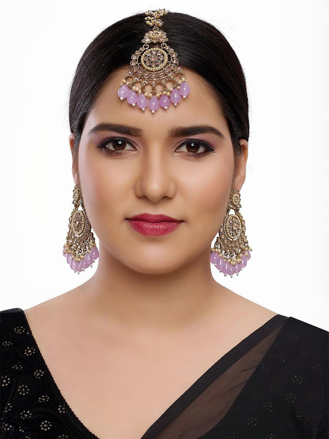 R A Enterprises Women PurpleJewellery Set