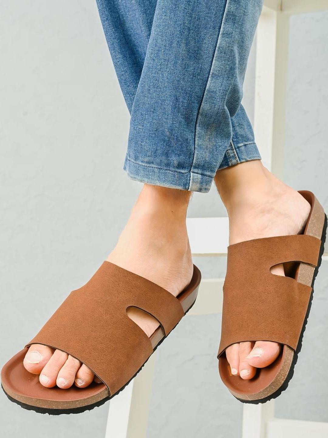 Appelon Men Tan Sandals