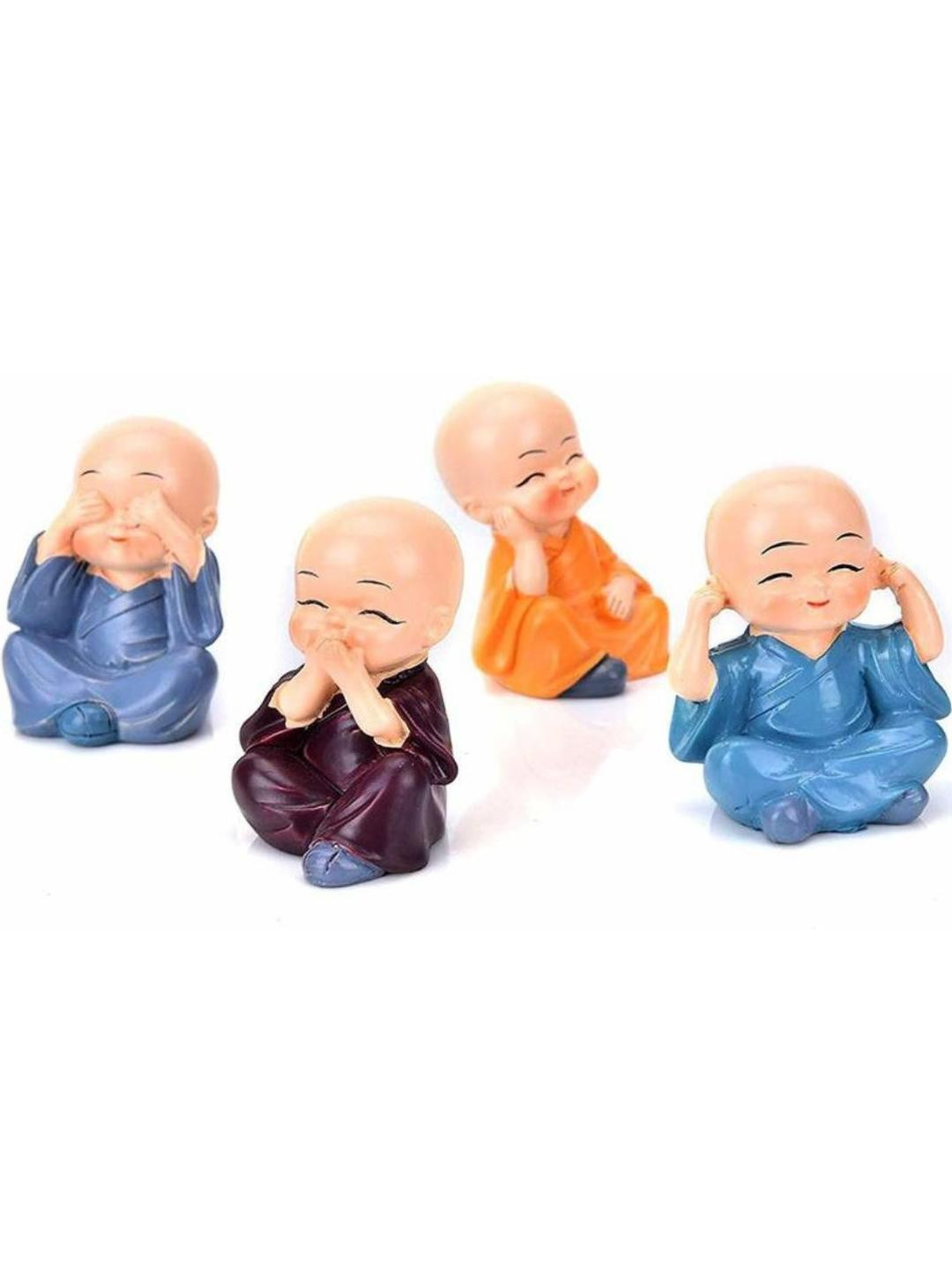 SSS SCULPTURE Multicoloured Buddha Idol Showpiece