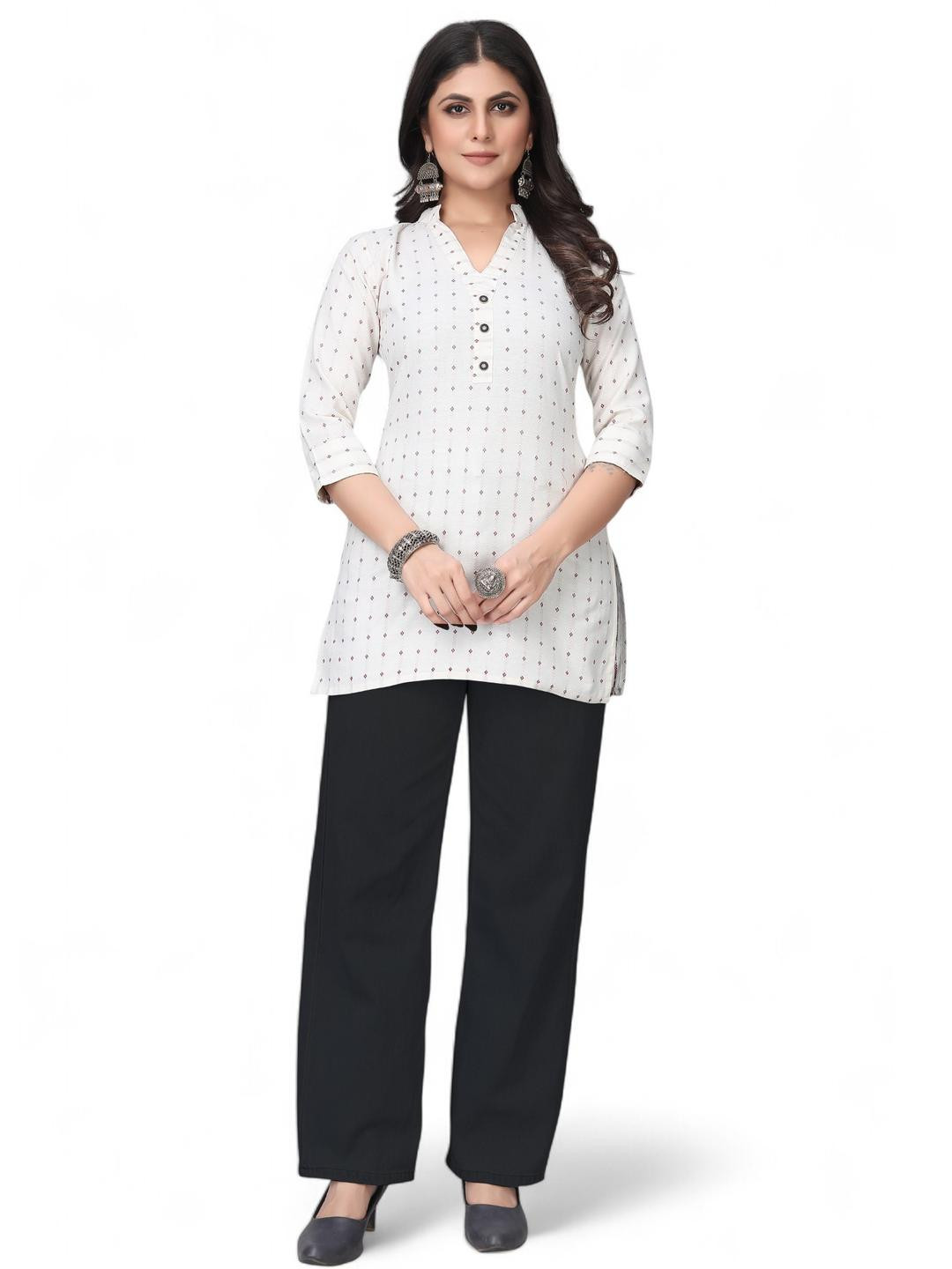 Fabtown Women White Tunic