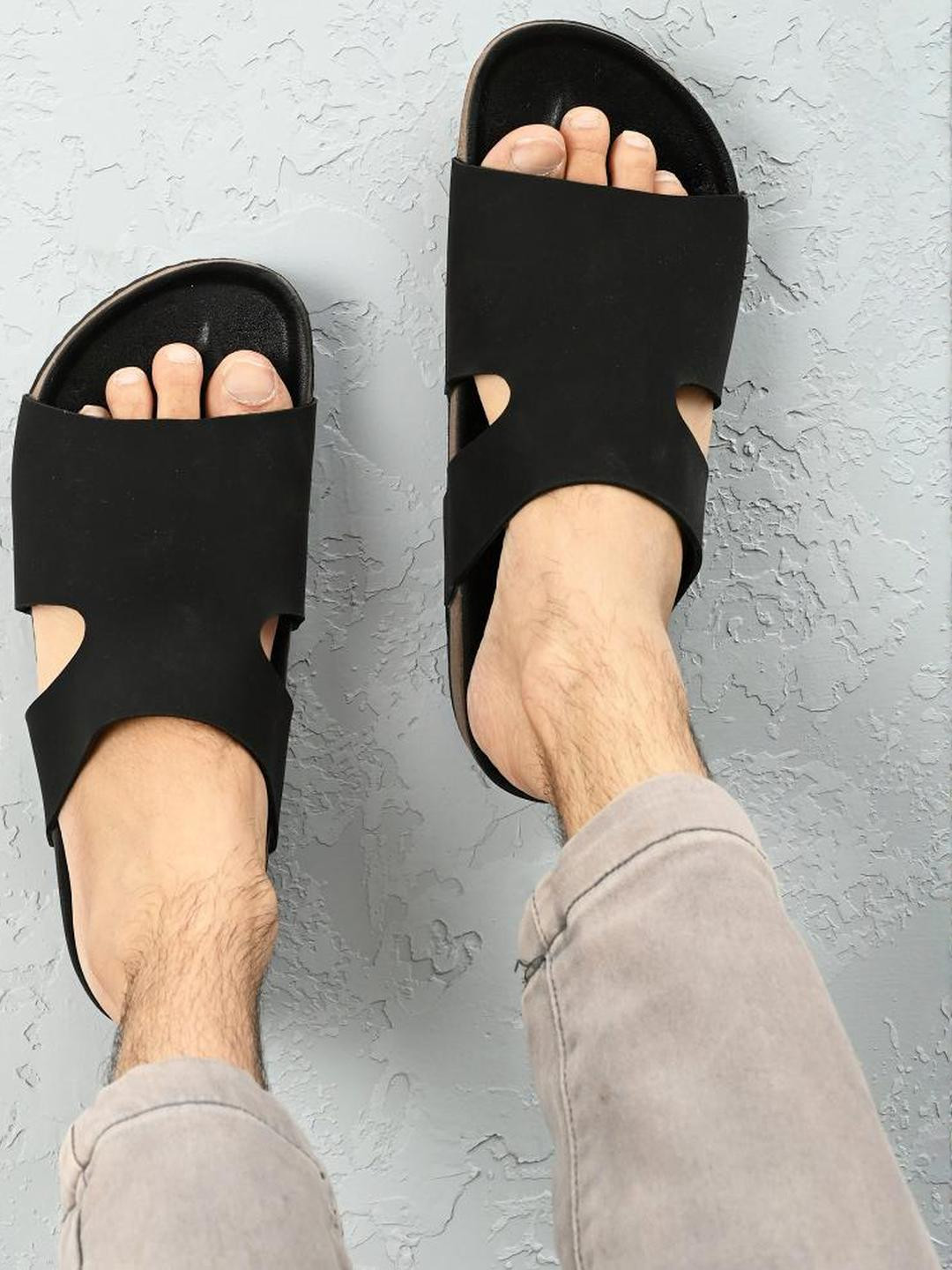 Appelon Men Black Sandals