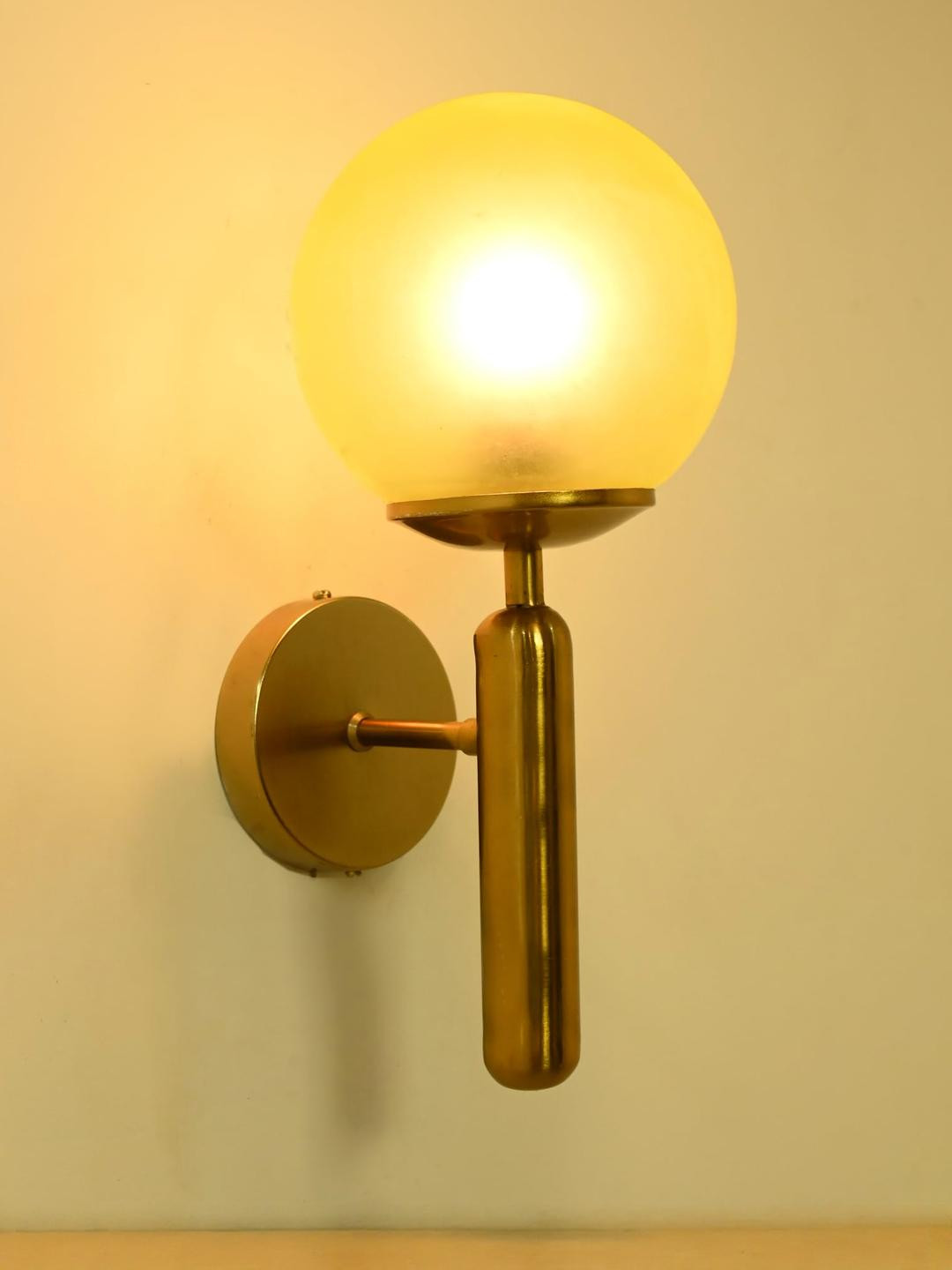 SOMIL Gold Plated Yellow Wall Lamp