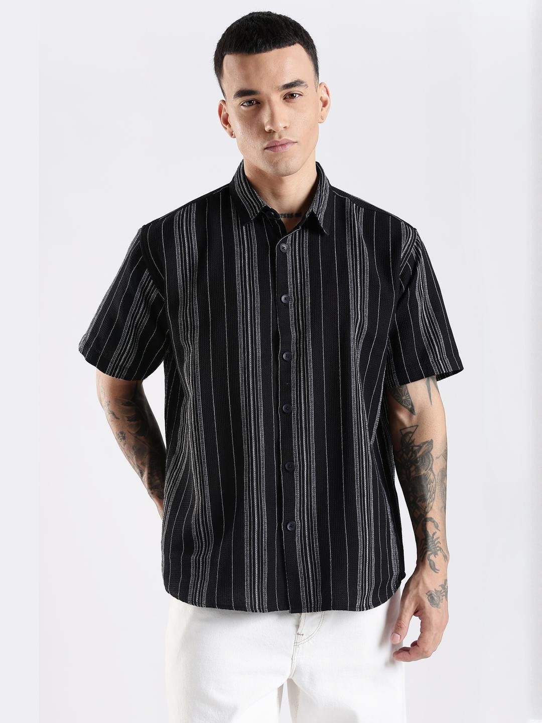 ADRO Men Black Shirts