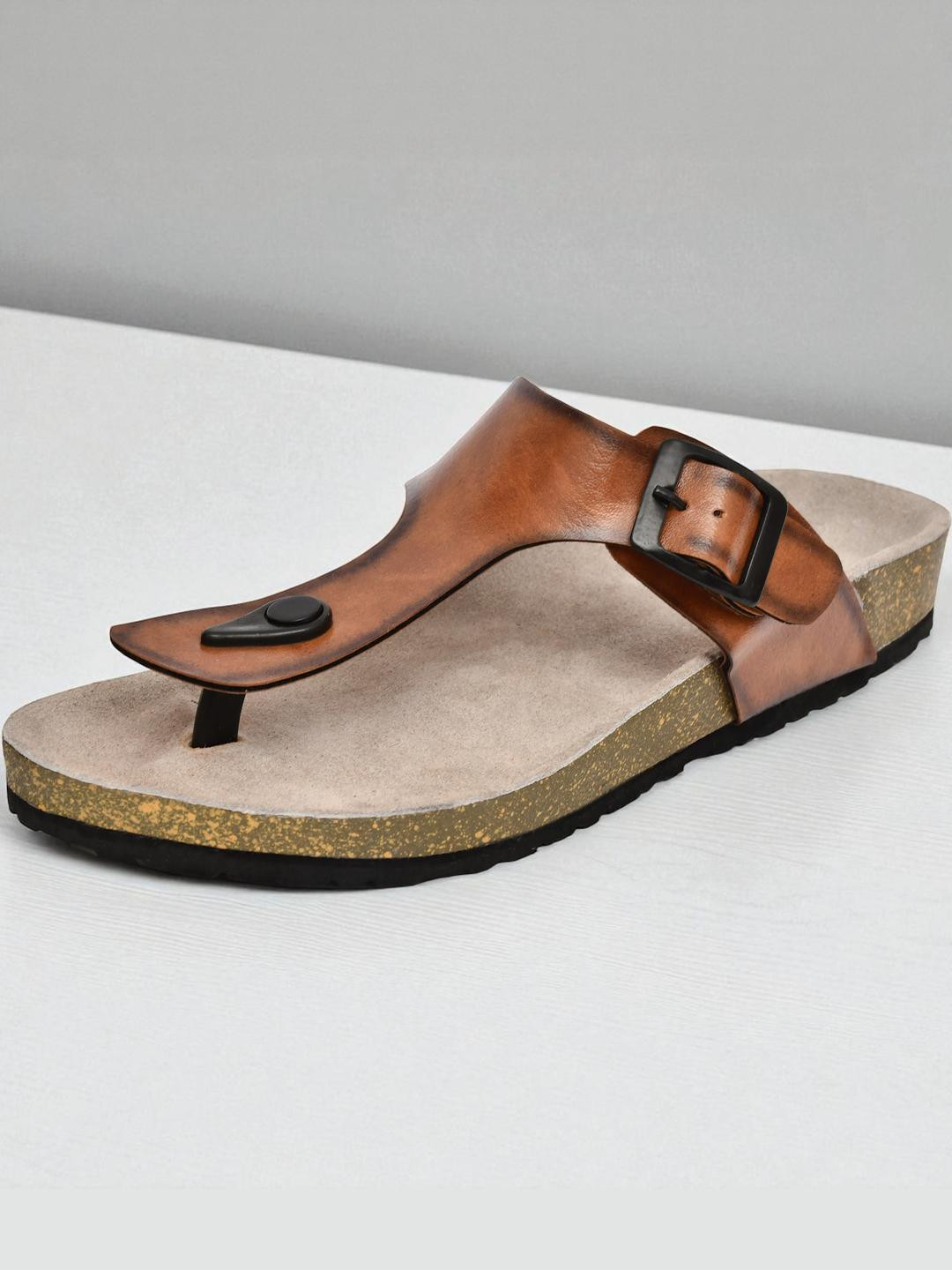 SCARPIA Men Tan Sandals