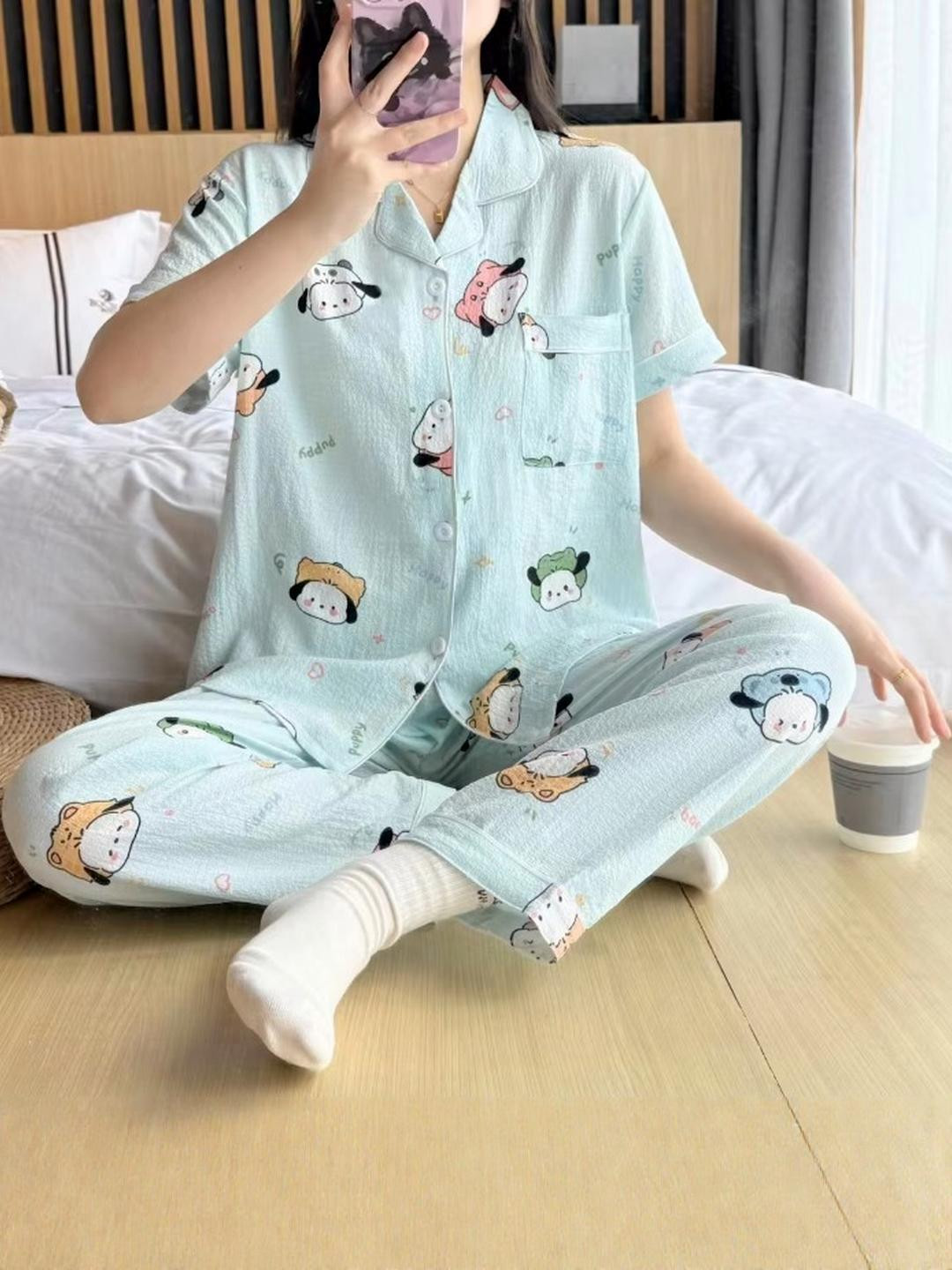 Stem Rope Women Blue Night suits