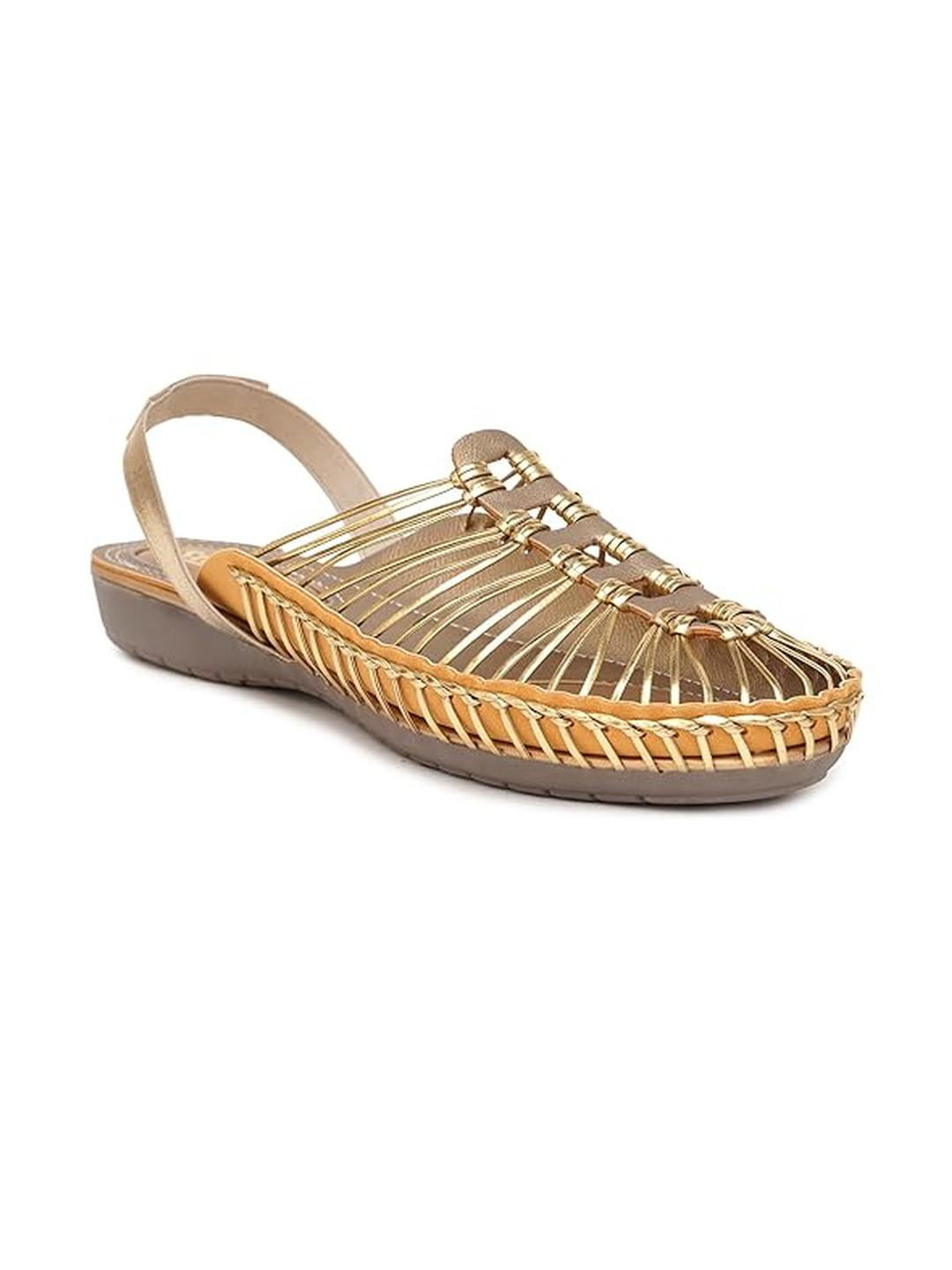 STELWAY Women Gold Sandals