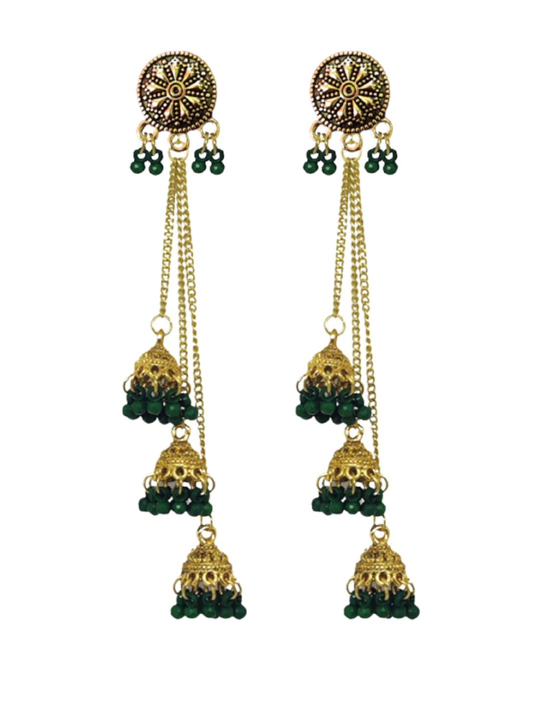 Weariton Green Earrings