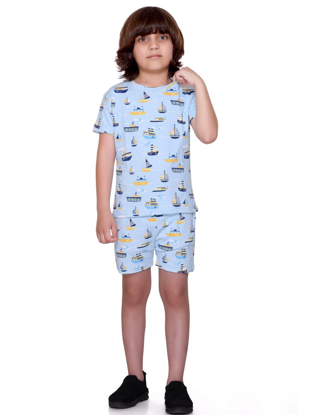 LEE BONEE Kids Printed T-shirt with Shorts