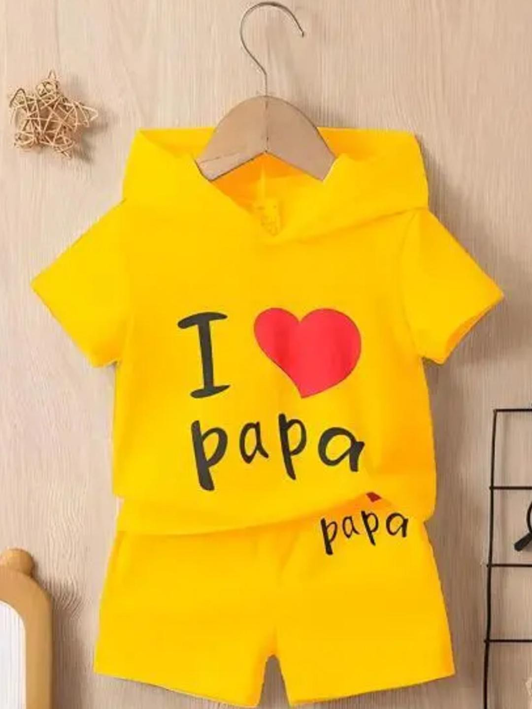 iffat collection Boys Yellow Clothing Set