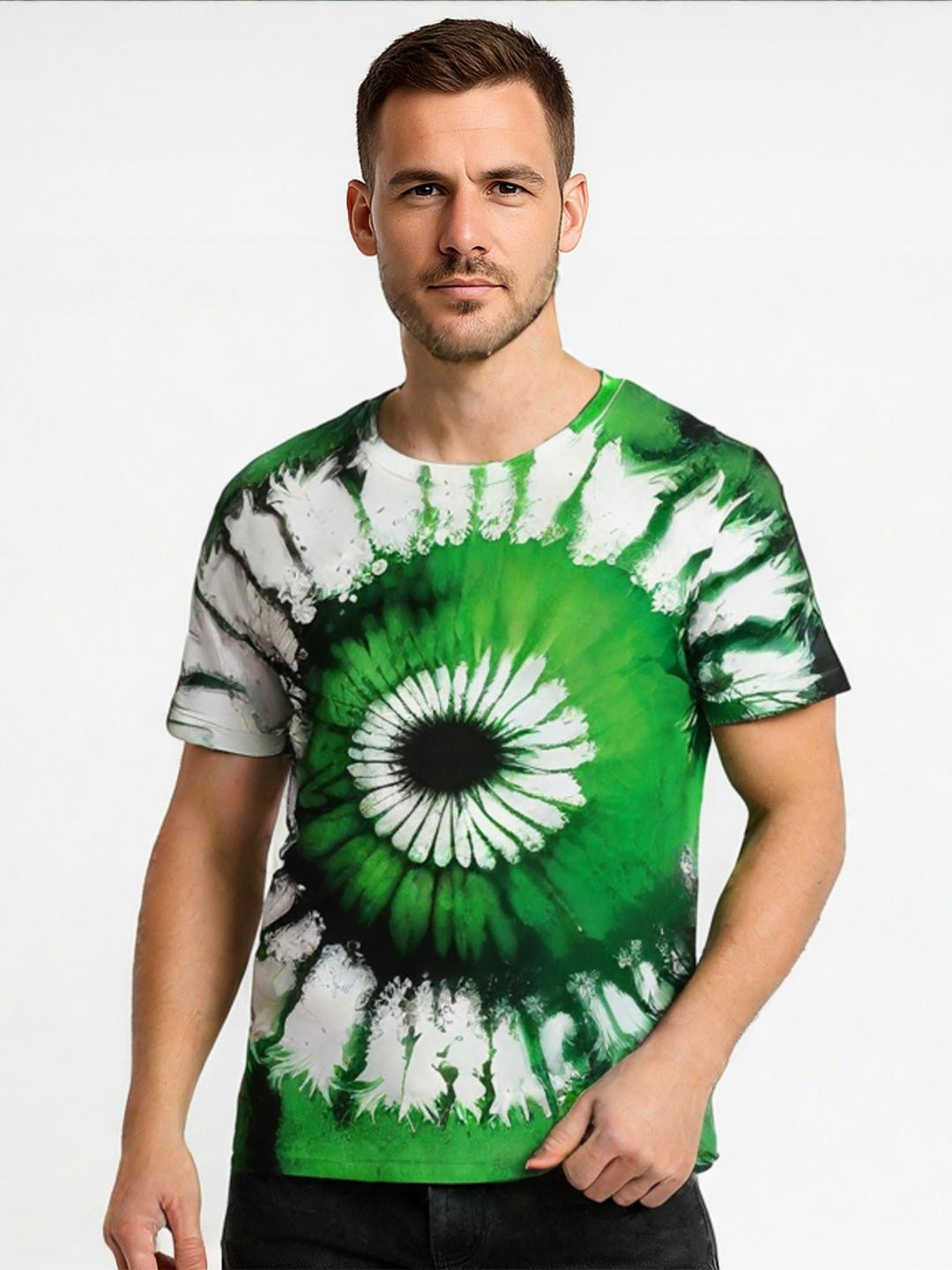 UD FABRIC Men Green Shirts