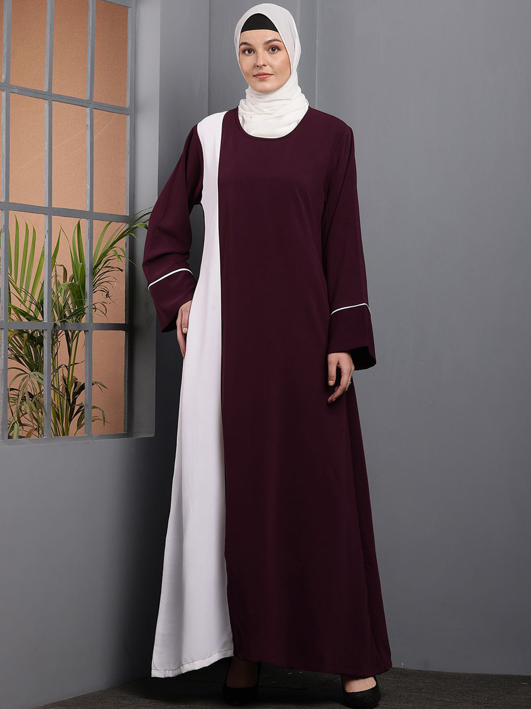 Tawakkul Clothes Two Tone Abaya