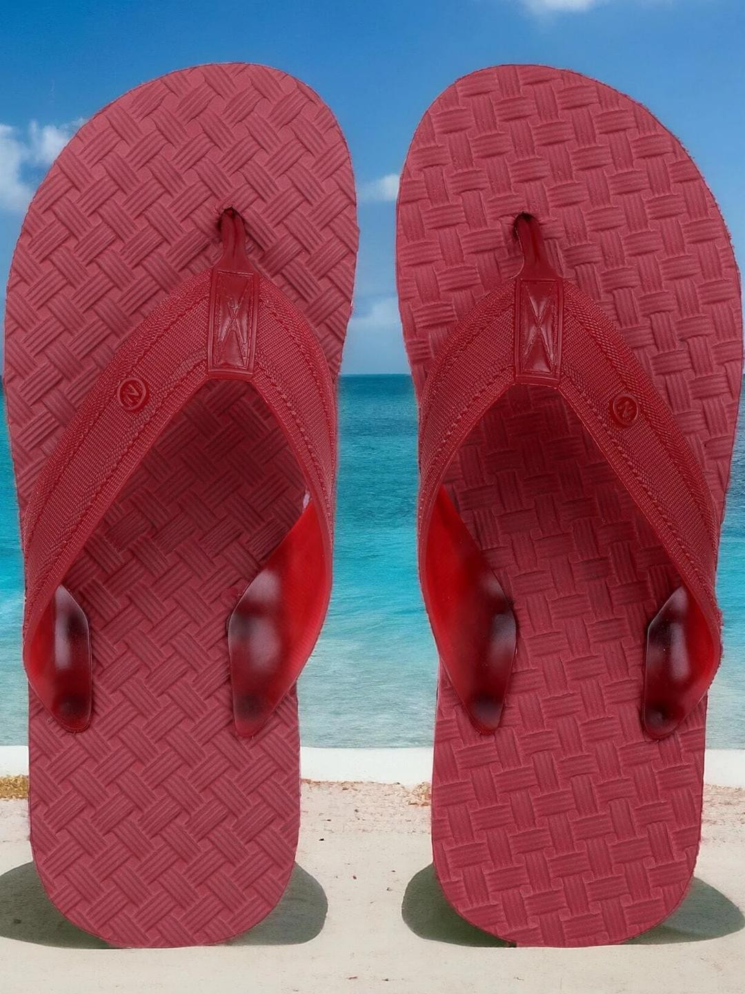 Pampy Angel Men Maroon Flip Flops