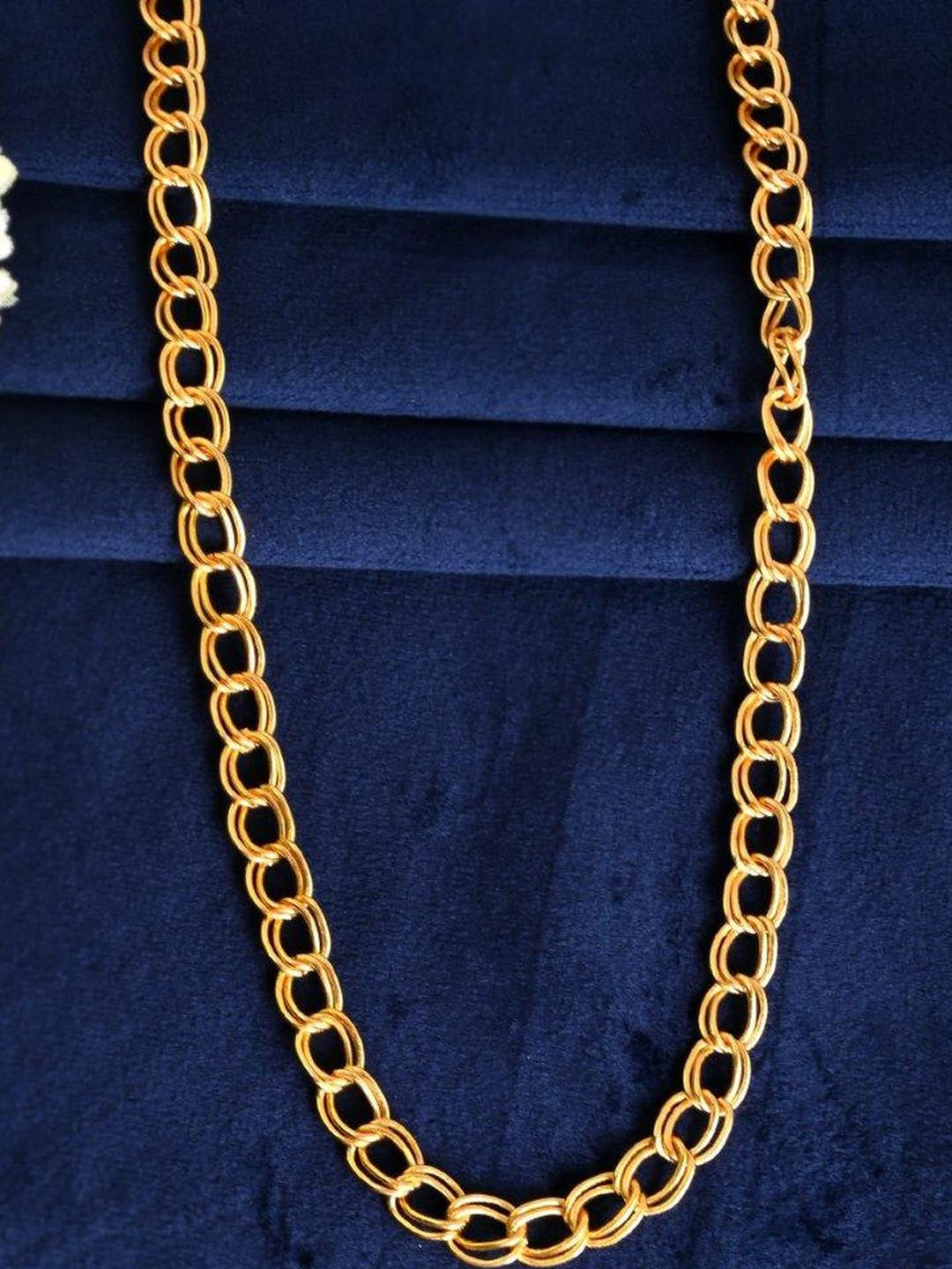 Roadster  Gold Plated Designer Circular Chain For Men