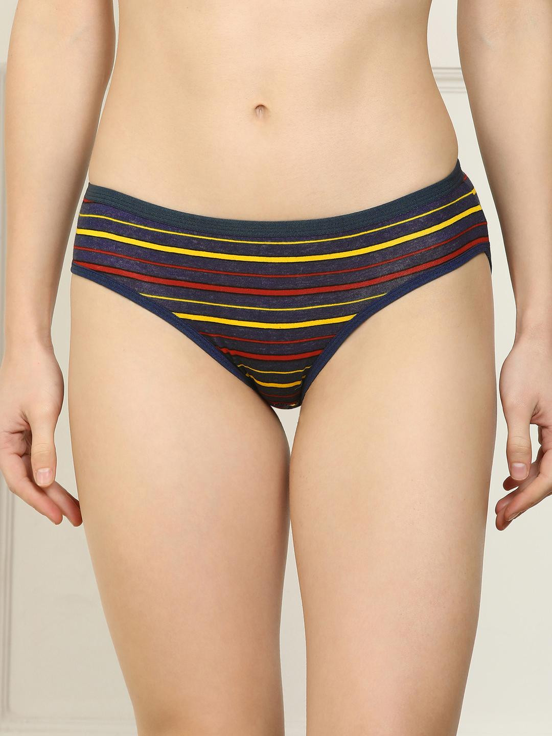 New stylish Black Cotton Hipster Multicolor Panties Pack of 1