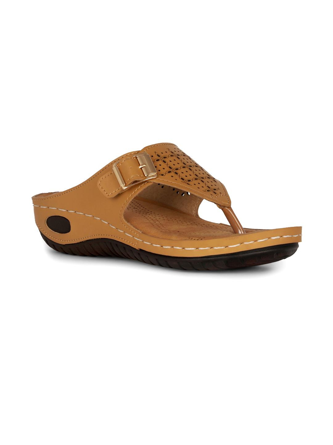 FEET FIRST Women Beige Sandals
