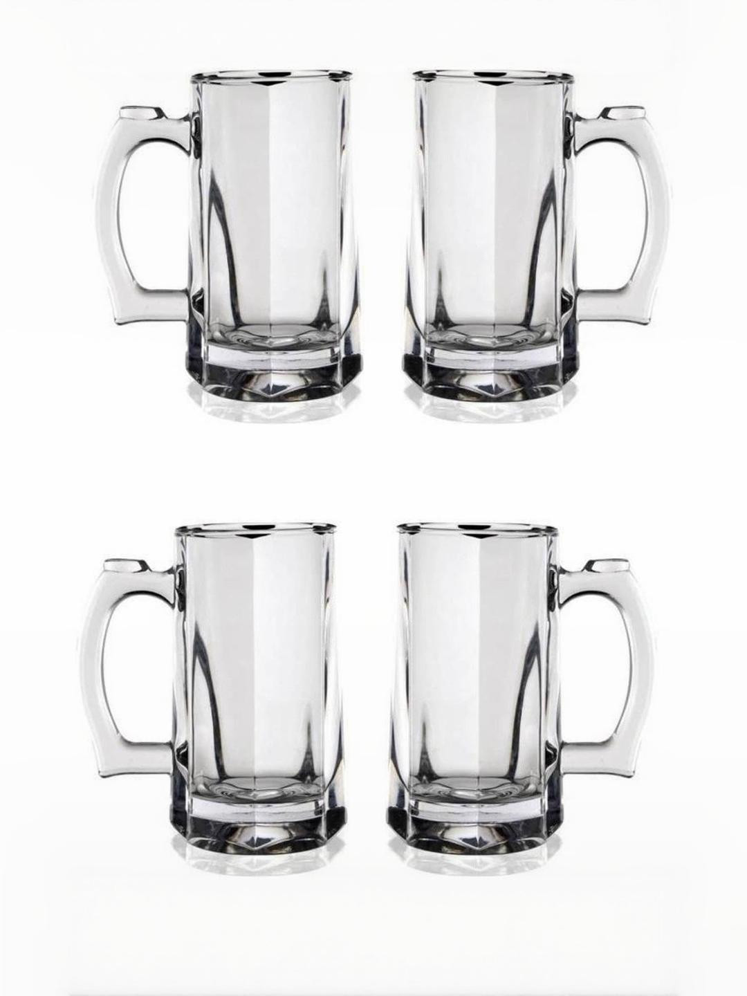 SOMIL Transparent  Glass Pack Of 4 Food-Safe Water Glass