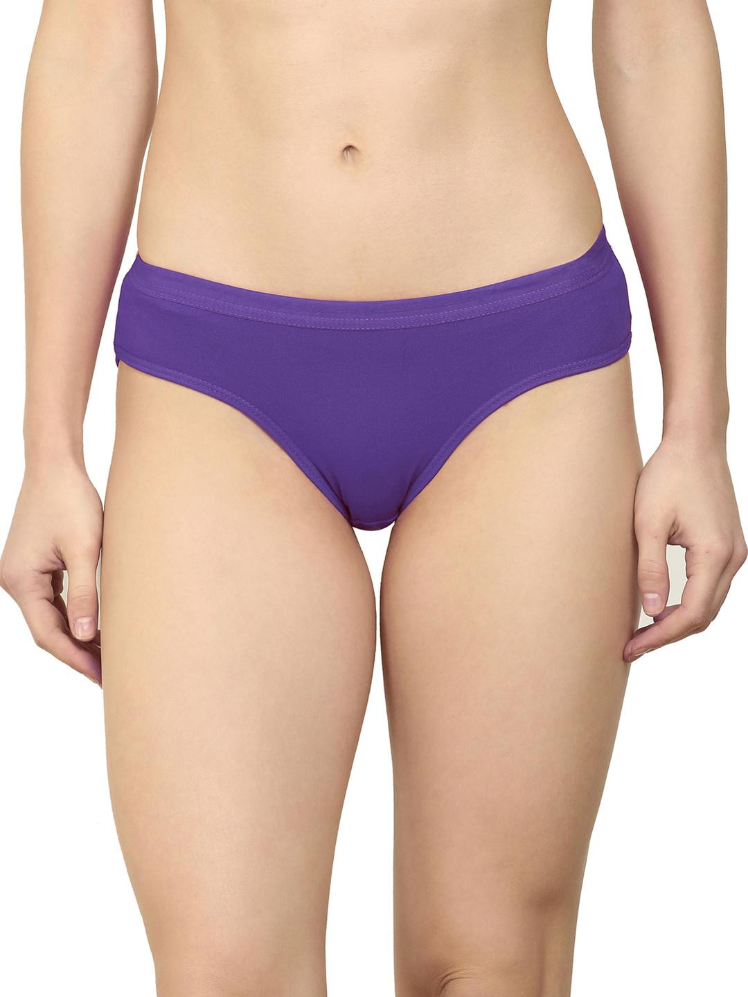 New stylish Purple Cotton Hipster Multicolor Panties Pack of 1